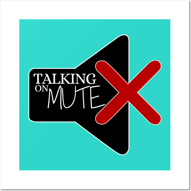 Talking on Mute - Computer Icon Wall Art by Fun Funky Designs